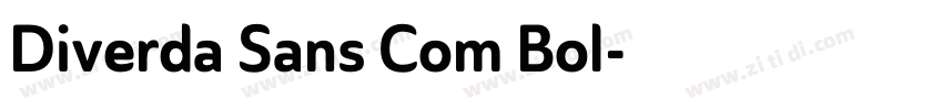 Diverda Sans Com Bol字体转换
